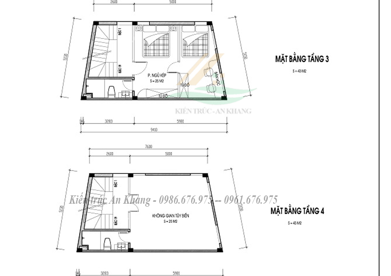 Nhà phố 4 tầng 1 tum tại thành phố Vinh