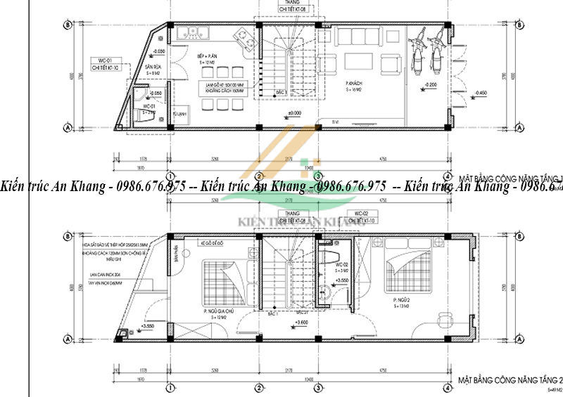Nhà phố 3 tầng phong cách tân cổ điển