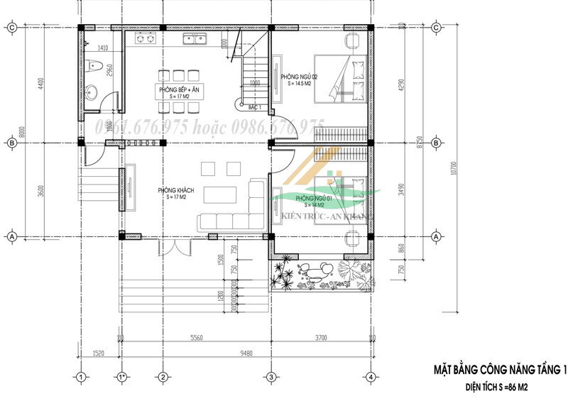 Biệt thự 2 tầng mái Nhật ta Hưng Yên 2