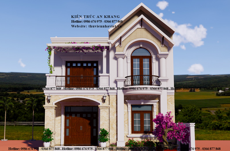 MÃN NHÃN VỚI MẪU BIỆT THỰ MÁI THÁI 2 TẦNG 8 X 11M TẠI ỨNG HOÀ - TP HÀ NỘI