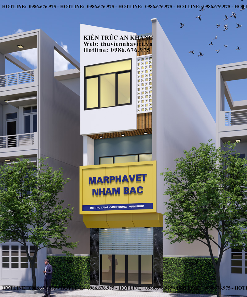 Mẫu Nhà Phố Đep 4x19m Kết Hợp Kinh Doanh Tối Ưu Công Năng Ở Vĩnh Phúc