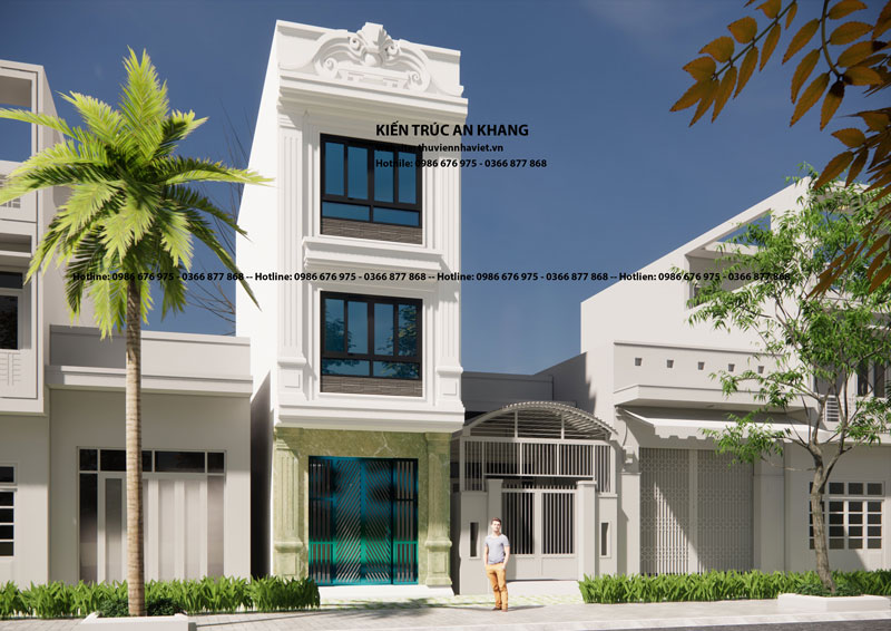NHÀ PHỐ 3 TẦNG TÂN CỔ ĐIỂN DIỆN TÍCH 46M2 TẠI THANH TRÌ HÀ NỘI