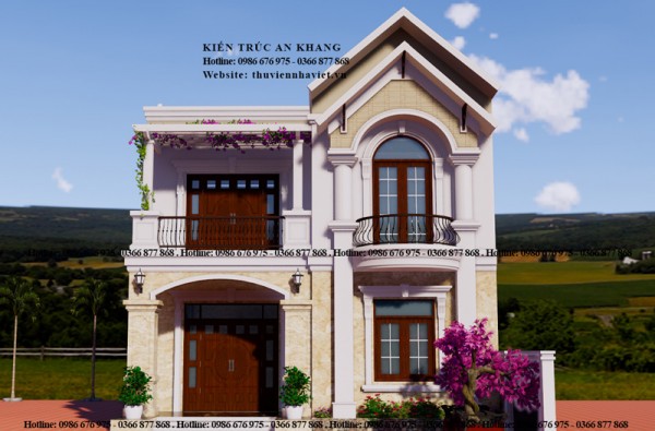 MÃN NHÃN VỚI MẪU BIỆT THỰ MÁI THÁI 2 TẦNG 8 X 11M TẠI ỨNG HOÀ - TP HÀ NỘI