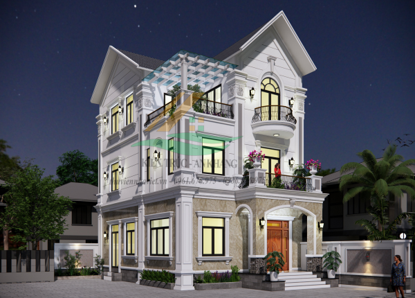 Mãn Nhãn Với Mẫu Thiết Kế Biệt Thự Mái Thái 90m2 Tại Quảng Phú Cầu 