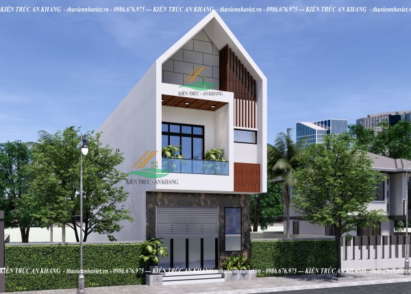 Mẫu Nhà Ống 2 Tầng Đẹp Mái Thái Mặt Tiền 5M Ở Nông Thôn Tại Mỹ Đức