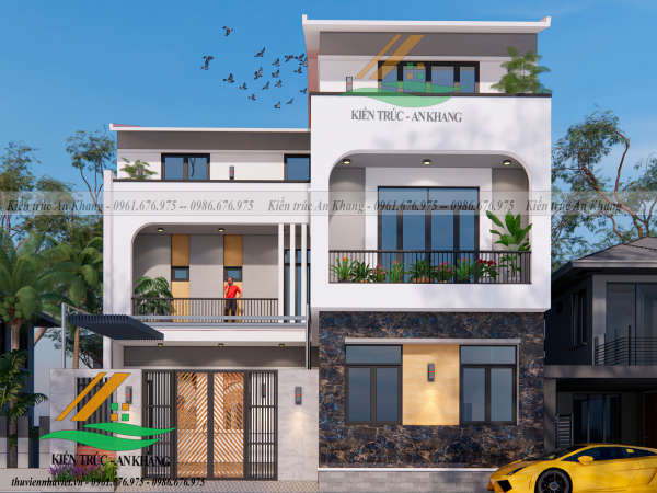 Nhà Phố Hiện Đại 3 Tầng Với Thiết Kế Phá Cách Độc Lạ (Mẫu Nhà Ống Đẹp Nhất Hiện Nay)