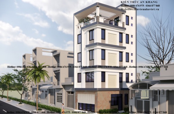 Nhà phố 4 tầng 1 tum tại thành phố Vinh