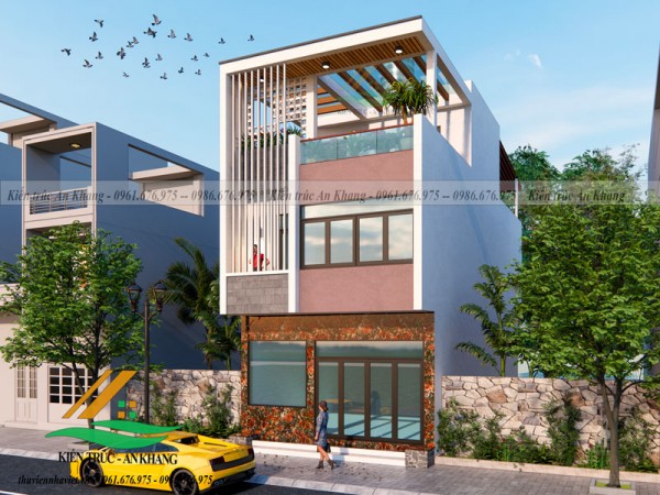 HÉ LỘ MẪU THIẾT KẾ NHÀ ỐNG 2 TẦNG ĐƠN GIẢN ĐẸP CỦA CHỦ ĐẦU TƯ TẠI MỸ ĐỨC - TP HÀ NỘI