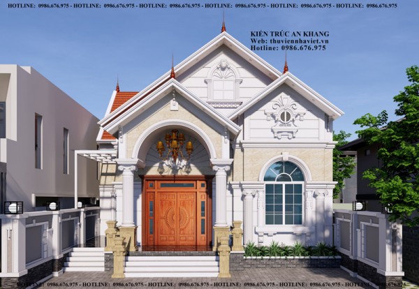 Mẫu nhà biệt thự sân vườn đẹp ở nông thôn 1 tỷ tại Ứng Hoà - TP Hà Nội