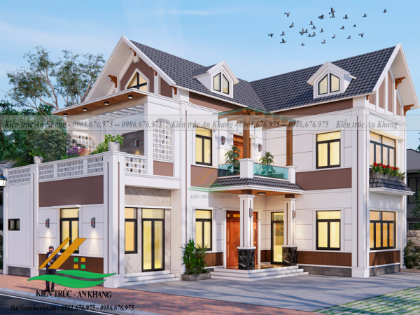 Vén Màn Khám Phá Nét Độc Đáo Của Biệt Thự Mái Thái 2 Tầng Đẹp Tại Mỹ Đức - TP Hà Nội