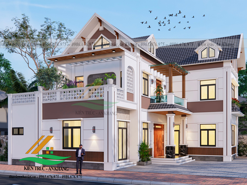 Vén Màn Khám Phá Nét Độc Đáo Của Biệt Thự Mái Thái 2 Tầng Đẹp Tại Mỹ Đức - TP Hà Nội
