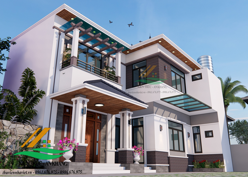Chỉ 1Tỷ200 Bạn Sẽ Sở Hữa Ngay Mẫu Biệt Thự Mái Nhật 2 Tầng Hiện Đại (Xã Quảng Phú Cầu - Ứng Hoà - TP Hà Nội)