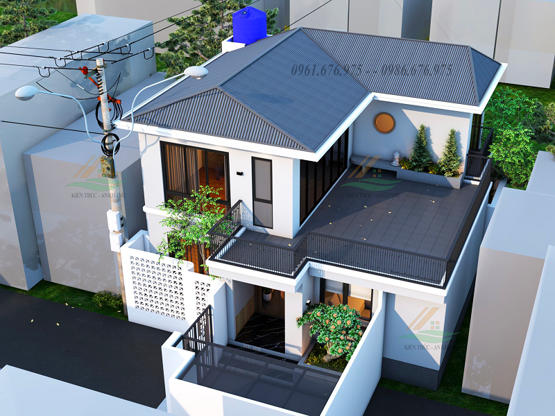 MỘT CHIẾC BIỆT THỰ MÁI NHẬT NHỎ XINH GIỮA MIỀN QUÊ ỨNG HOÀ - TP HÀ NỘI