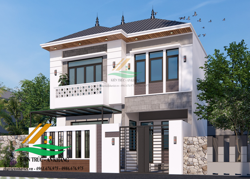Mẫu Thiết Kế Biệt Thự Mái Nhật Tại Quảng Phú Cầu Ứng Hòa TP Hà Nội