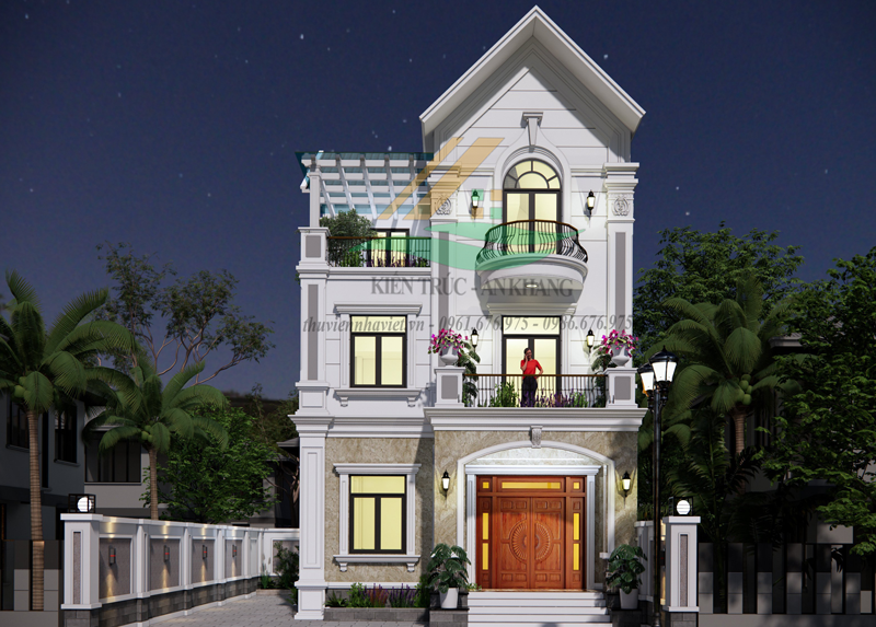Mãn Nhãn Với Mẫu Thiết Kế Biệt Thự Mái Thái 90m2 Tại Quảng Phú Cầu 