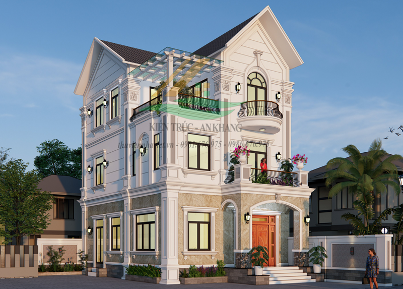 Mãn Nhãn Với Mẫu Thiết Kế Biệt Thự Mái Thái 90m2 Tại Quảng Phú Cầu 
