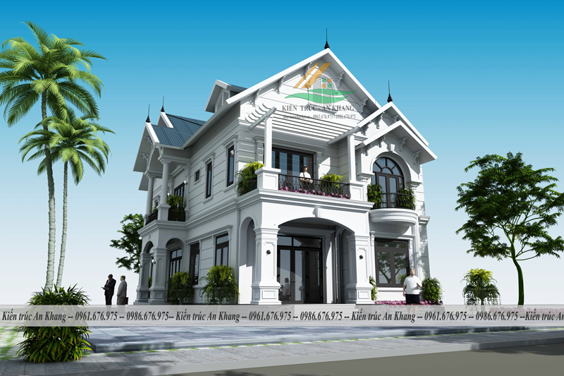 BIỆT THỰ MÁI THÁI TÂN CỔ ĐIỂN 2 TẦNG TẠI THÁI NGUYÊN