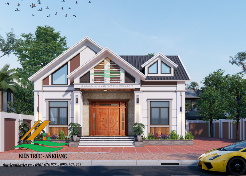 Mẫu Thiết Kế Nhà Cấp 4 Đơn Giản Đẹp Lạ Tại Nông Thôn Xã Quảng Phú Cầu Ứng Hoà TP Hà Nội