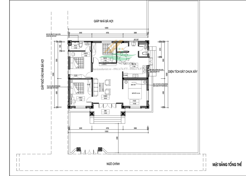 Mẫu Thiết Kế Nhà Cấp 4 Đơn Giản Đẹp Lạ Tại Nông Thôn Xã Quảng Phú Cầu Ứng Hoà TP Hà Nội