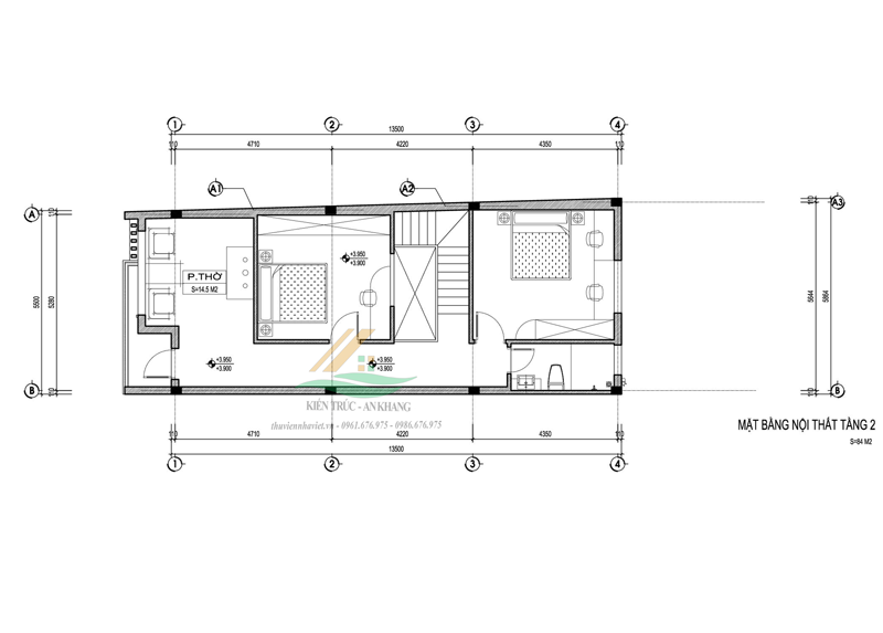 Mẫu Thiết Kế Nhà Phố Hiện Đại 2 Tầng 5x13M Tại Quảng Phú Cầu Ứng Hoà TP Hà Nội