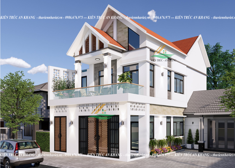 Mẫu Nhà Phố 2 Tầng Đẹp Phong Cách Hiện Đại Tại Ứng Hoà
