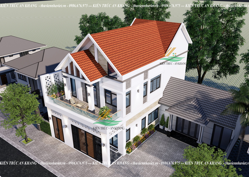 Mẫu Nhà Phố 2 Tầng Đẹp Phong Cách Hiện Đại Tại Ứng Hoà